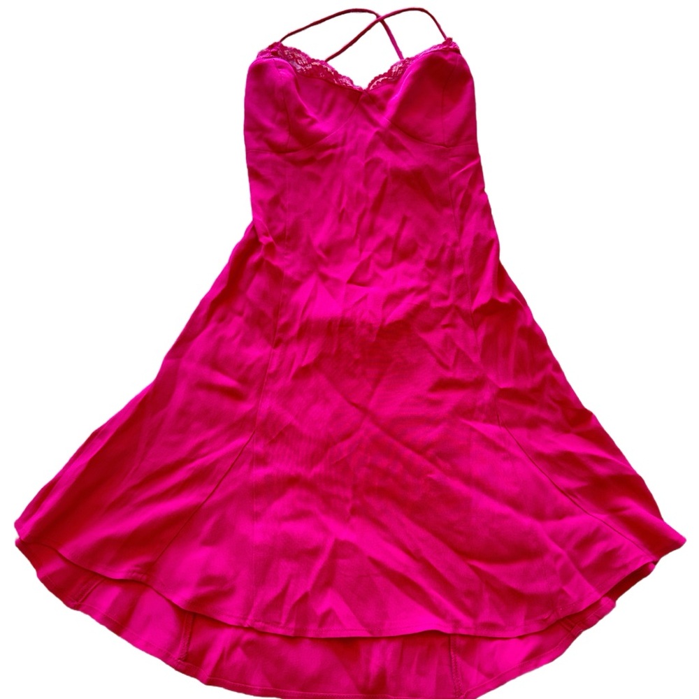 Cute Fuschia Strappy Dress!